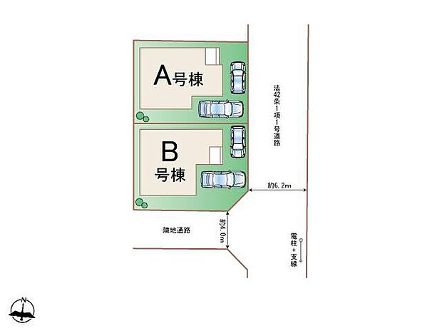 【全体区画図】A号棟・B号棟のご案内です♪