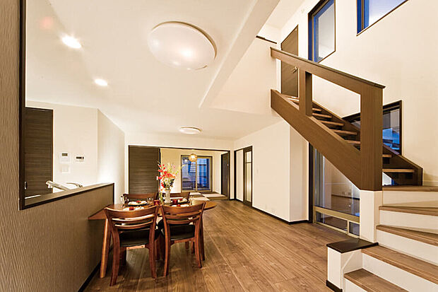 【LDK：施工例】家族が心地よく繋がれる、そんなマイホームを目指して設計します