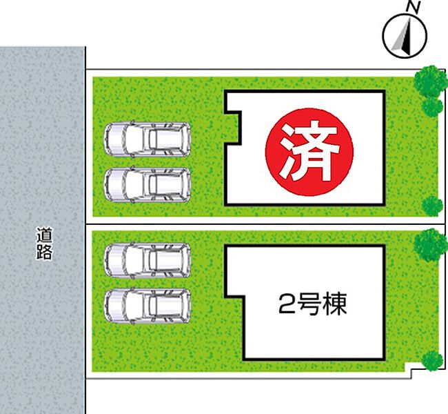 全２区画・前面道路４ｍ