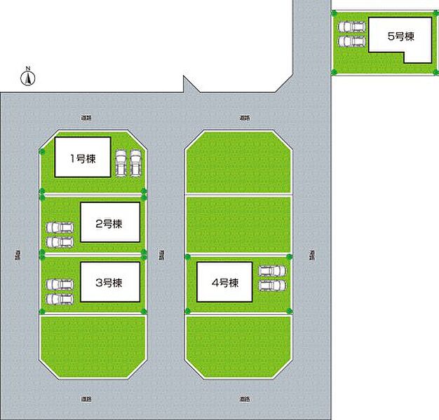 全５区画　前面道路６ｍ