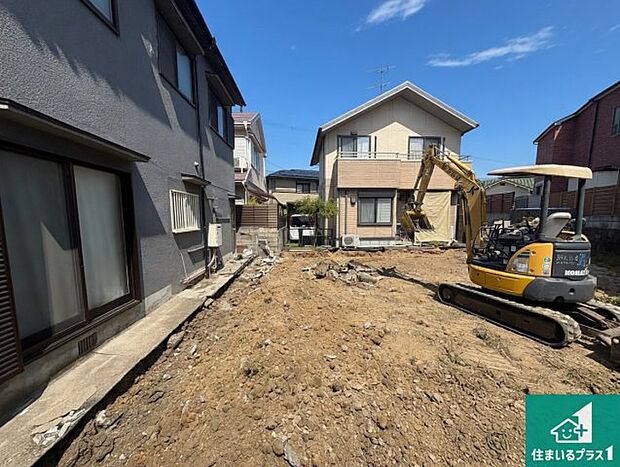 現在の進捗状況です！順調に作業進行中、完成が待ち遠しいです！詳細の間取り等、お気軽にお問い合わせください！
