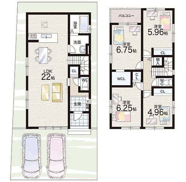 【4LDK】○上里小学校・・・徒歩8分 ○大原野中学校・・・徒歩18分