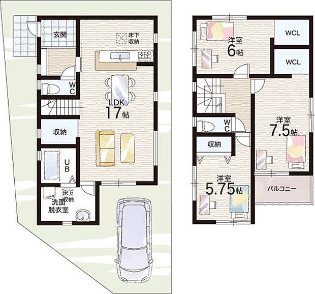 【3LDK】○藤井寺南小学校・・・徒歩8分 ○藤井寺中学校・・・徒歩7分