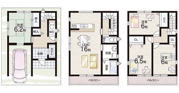 【4LDK】○味生小学校・・・徒歩20分 ○第四中学校・・・徒歩14分