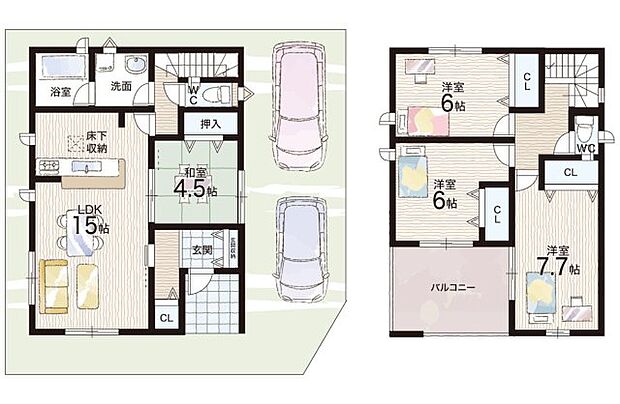 【4LDK】○桂小学校・・・徒歩20分 ○桂中学校・・・徒歩19分