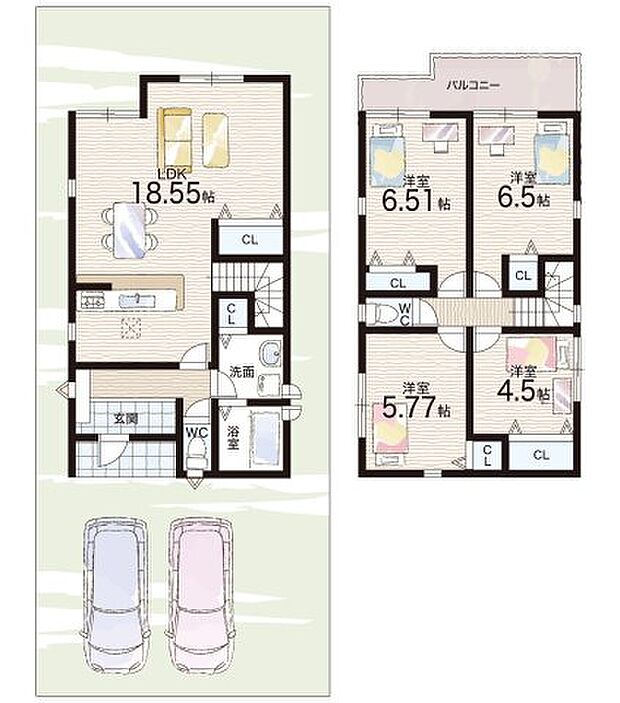 【4LDK】○藤沢台小学校・・・徒歩5分 ○藤陽中学校・・・徒歩14分