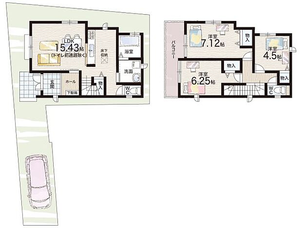 【3LDK】○長岡第十小学校・・・徒歩9分 ○長岡第二中学校・・・徒歩14分