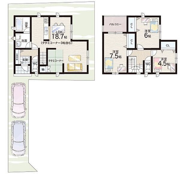 【3LDK】○孔舎衙小学校・・・徒歩9分 ○孔舎衙中学校・・・徒歩19分