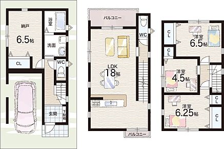 ○北大冠小学校・・・徒歩11分 ○第六中学校・・・徒歩2分 