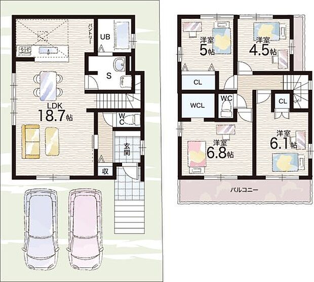 【4LDK】○赤坂台小学校・・・徒歩14分 ○赤坂台中学校・・・徒歩15分