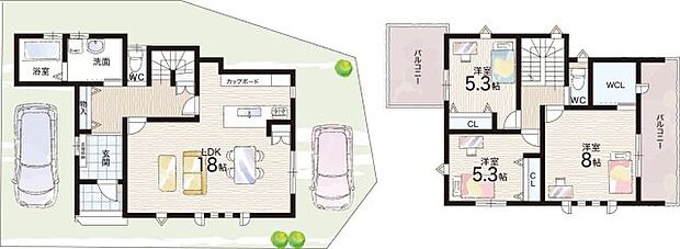 【3LDK】○郡津小学校・・・徒歩10分 ○第二中学校・・・徒歩18分