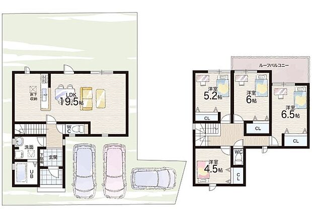 【4LDK】○桐原小学校・・・徒歩24分 ○八幡西中学校・・・徒歩23分