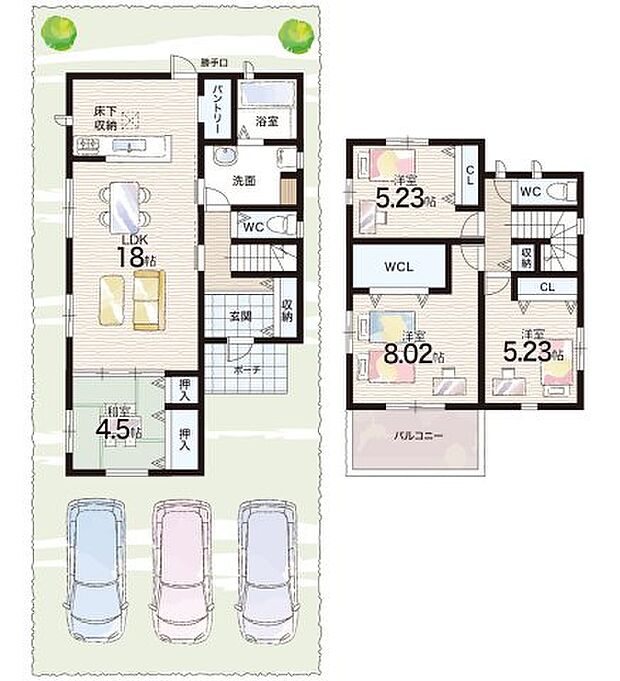 【4LDK】○陵西小学校・・・徒歩15分 ○高田西中学校・・・徒歩17分
