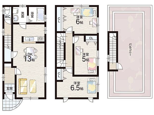 【3LDK】○布忍小学校・・・徒歩4分 ○第三中学校・・・徒歩11分