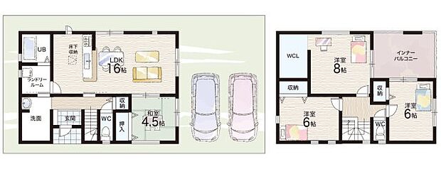 【4LDK】○前栽小学校・・・徒歩14分 ○西中学校・・・徒歩30分