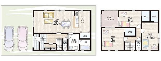 【3LDK】○前栽小学校・・・徒歩14分 ○西中学校・・・徒歩30分