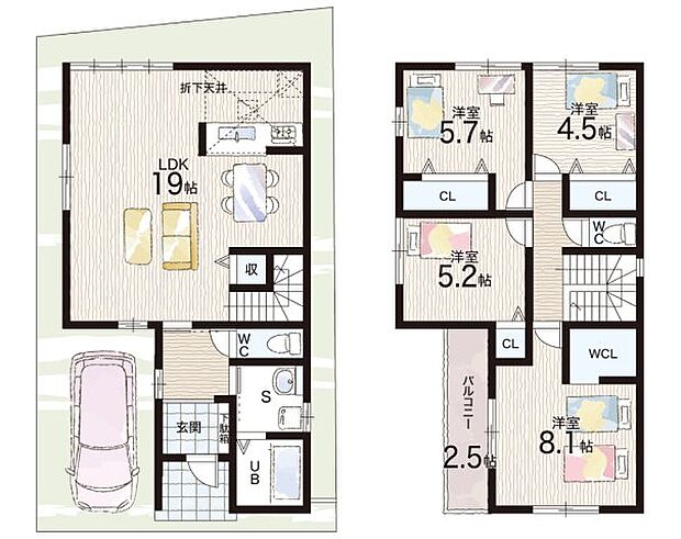 【4LDK】○長尾小学校・・・徒歩9分 ○長尾中学校・・・徒歩10分