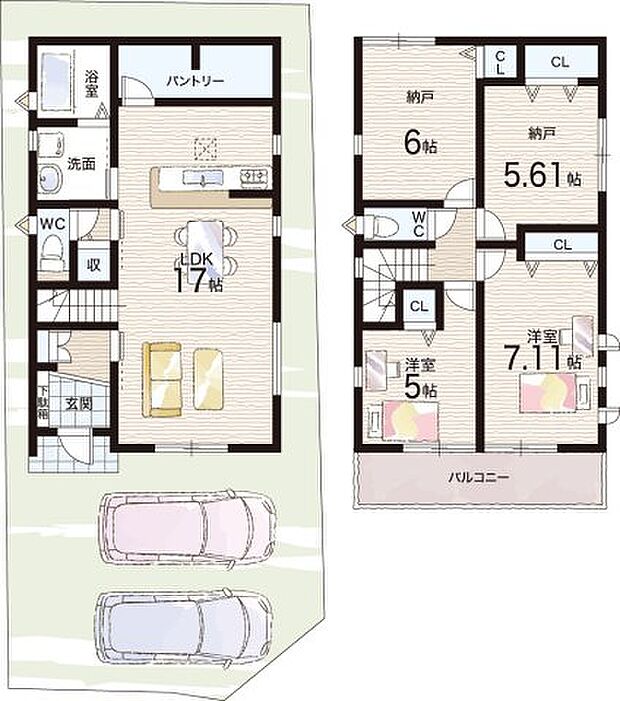 【2LDK+S(納戸)】○道明寺東小学校・・・徒歩10分 ○道明寺中学校・・・徒歩7分