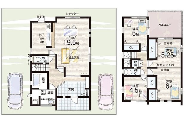 【4LDK】○南第二小学校・・・徒歩19分 ○大瀬中学校・・・徒歩9分