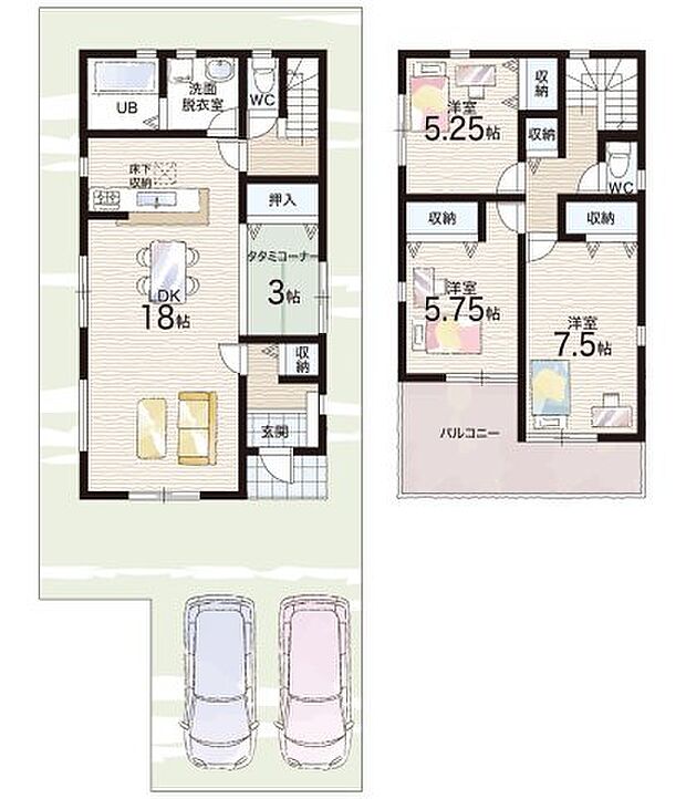 【4LDK】○ならやま小学校・・・徒歩１２分 ○ならやま中学校・・・徒歩１２分