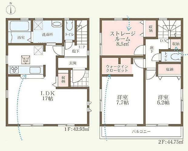 【2LDK+S(納戸)】○啓明小学校・・・徒歩12分 ○第九中学校・・・徒歩15分