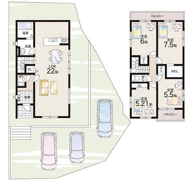 【4LDK】○御室小学校・・・徒歩7分 ○双ケ丘中学校・・・徒歩2分