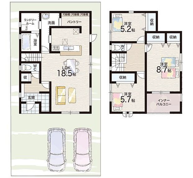 【3LDK】○伏見小学校・・・徒歩5分 ○伏見中学校・・・徒歩20分