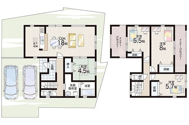 【4LDK】○伏見小学校・・・徒歩5分 ○伏見中学校・・・徒歩20分