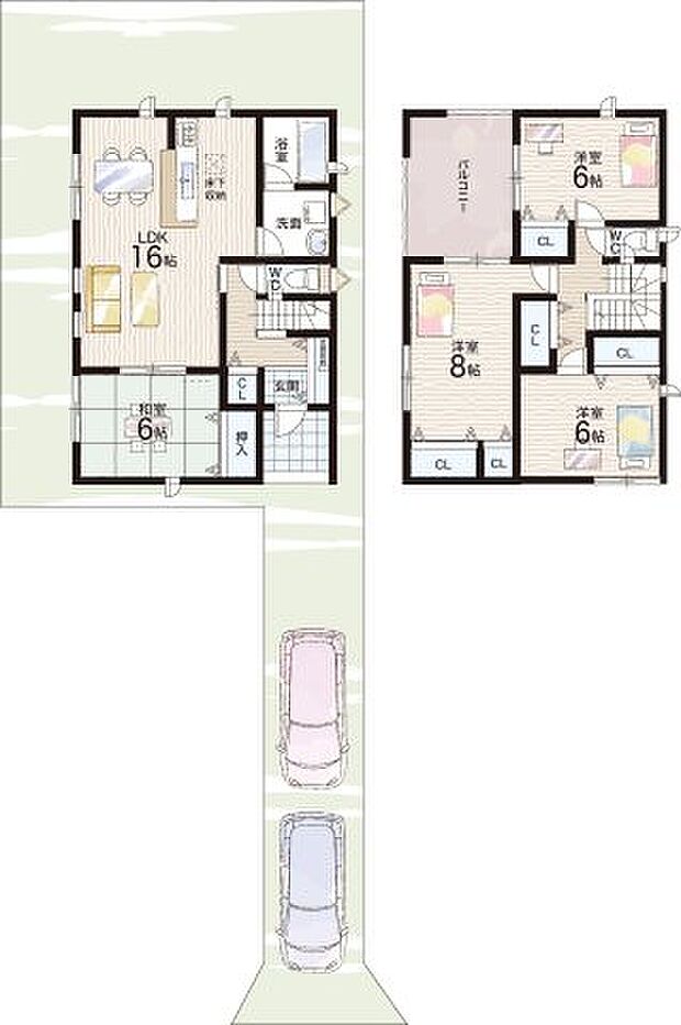 【4LDK】○辰市小学校・・・徒歩12分 ○都南中学校・・・徒歩23分
