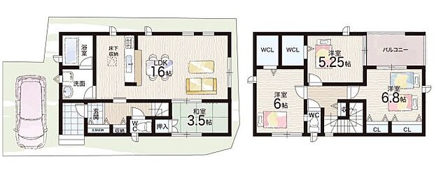 【4LDK】○長尾小学校・・・徒歩27分 ○長尾中学校・・・徒歩24分
