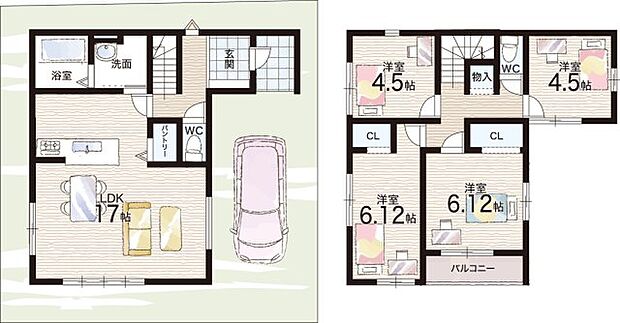 【4LDK】○北野小学校・・・徒歩10分 ○野洲北中学校・・・徒歩35分