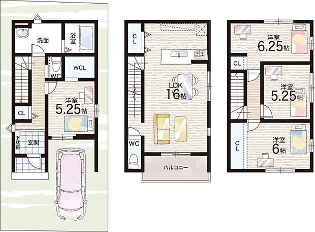 【4LDK】○上小阪小学校・・・徒歩15分 ○上小阪中学校・・・徒歩19分