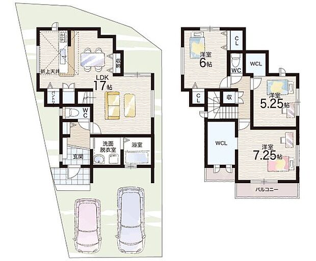 【3LDK】○国分小学校・・・徒歩11分 ○国分中学校・・・徒歩6分