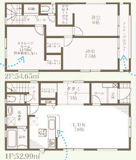 【2LDK+S(納戸)】○八下小学校・・・徒歩11分 ○美原西中学校・・・徒歩11分