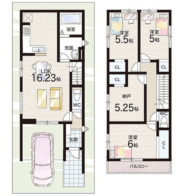 【3LDK+S(納戸)】○西大冠小学校・・・徒歩7分 ○城南中学校・・・徒歩10分