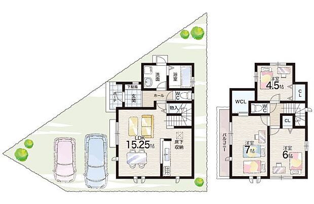 【3LDK】○鈴蘭台小学校・・・徒歩6分 ○鈴蘭台中学校・・・徒歩12分