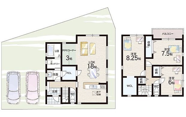 【3LDK+S(納戸)】○道場小学校・・・徒歩10分 ○北神戸中学校・・・徒歩17分