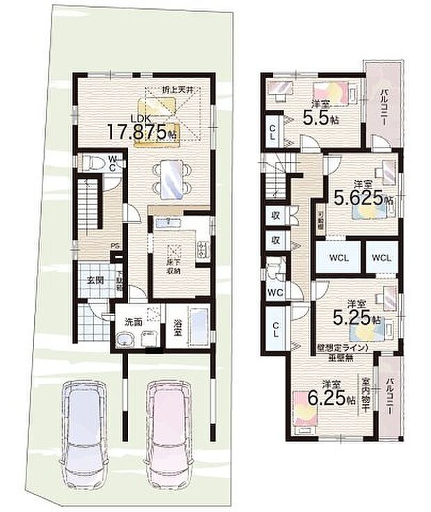 【3LDK】○段上西小学校・・・徒歩12分 ○甲武中学校・・・徒歩24分