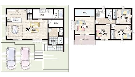 ○広陵小学校・・・徒歩2分 ○広陵中学校・・・徒歩7分 
