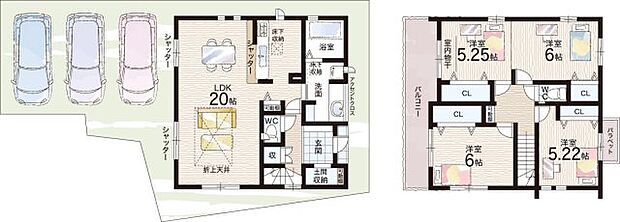 【3LDK】○亀岡小学校・・・徒歩14分 ○亀岡中学校・・・徒歩13分