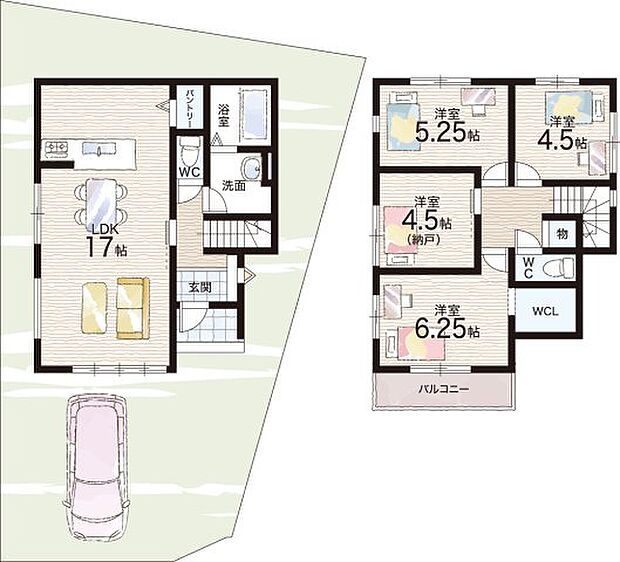 【3LDK+S(納戸)】○長岡第五小学校・・・徒歩13分 ○長岡第四中学校・・・徒歩17分