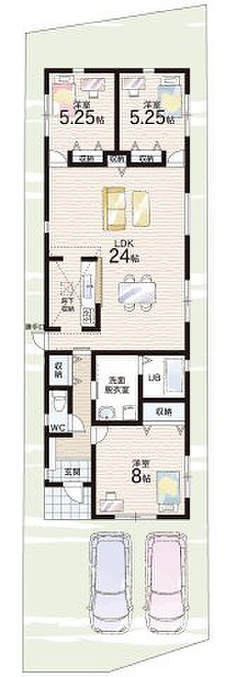 【3LDK】○東登美ヶ丘小学校・・・徒歩７分 ○登美ヶ丘北中学校・・・徒歩１１分