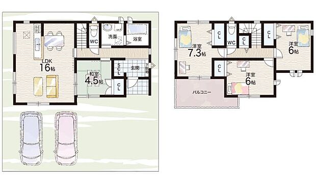 【4LDK】○斑鳩西小学校・・・徒歩16分 ○斑鳩南中学校・・・徒歩9分