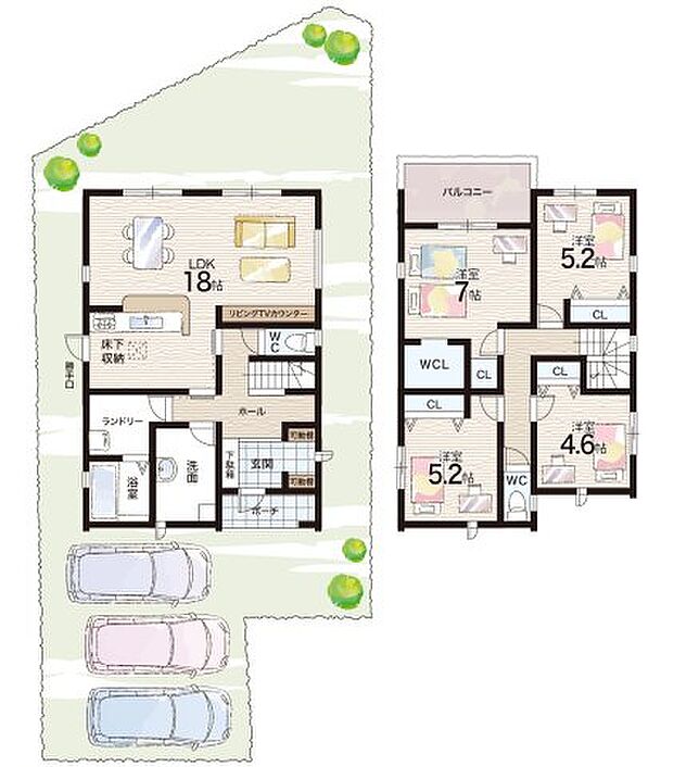 【4LDK】○壱分小学校・・・徒歩7分 ○大瀬中学校・・・徒歩11分