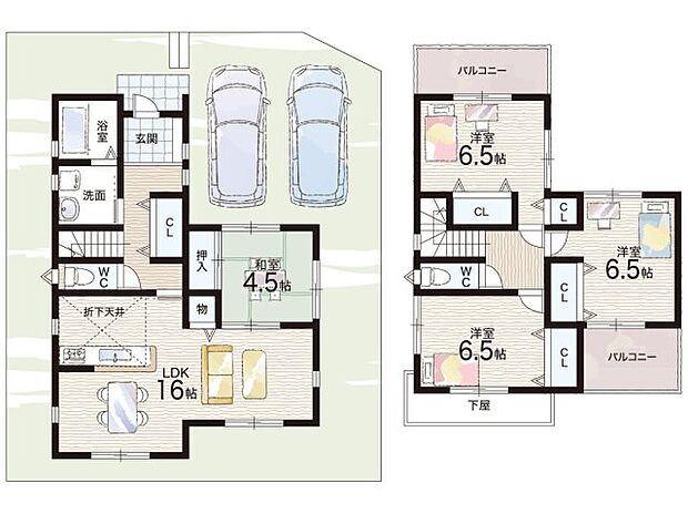 【4LDK】○矢田小学校・・・徒歩15分 ○郡山西中学校・・・徒歩23分