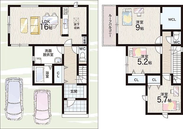 【3LDK】○長南小学校・・・徒歩15分 ○長南中学校・・・徒歩23分