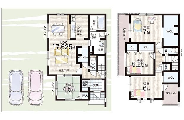 【4LDK】○大福小学校・・・徒歩１１分 ○桜井西中学校・・・徒歩１３分