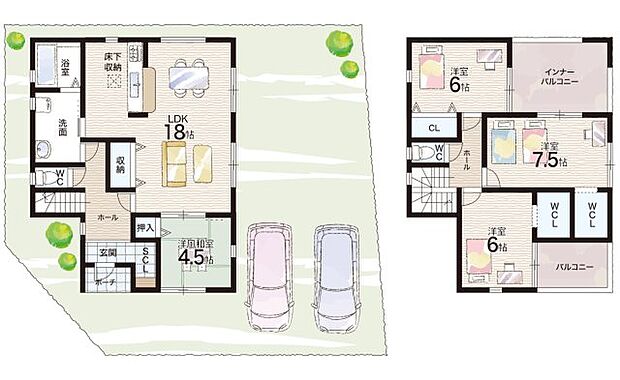 【4LDK】○前栽小学校・・・徒歩7分 ○西中学校・・・徒歩25分