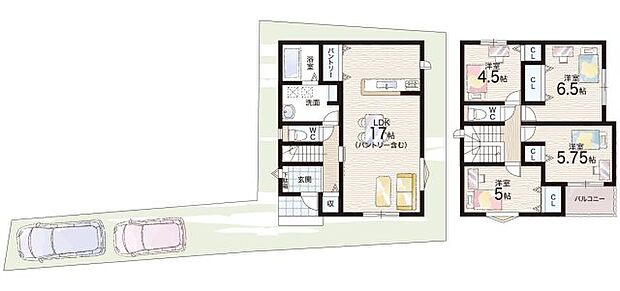 【4LDK】○石橋南小学校・・・徒歩10分 ○石橋中学校・・・徒歩29分