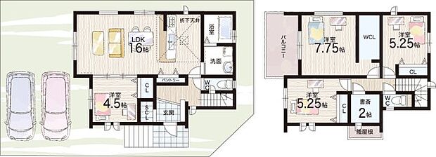【4LDK+S(納戸)】○坂本小学校・・・徒歩16分 ○日吉中学校・・・徒歩22分